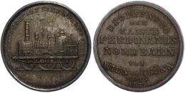 2291 Österreich, Ferdinand I., Hohlmedaille (Bronze Versilbert, 4,6g, Dm. Ca. 27,50mm), 1839, Auf Die Eröffnung Der Kais - Autres & Non Classés