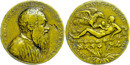 2293 Italien, Venedig, Bronzemedaille (Dm. Ca. 39mm, Ca. 24,95g), O.J., Von Matthias Paganus A Fide, Auf Den Mediziner T - Autres & Non Classés