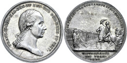 2312 RDR, Franz II., Silbermedaille (Dm. Ca. 39,60mm, Ca. 13,07g), 1804, Von A. Guillemard, Auf Den Besuch Des Kaisers I - Autres & Non Classés