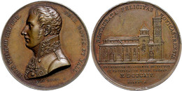 2315 Schweiz, Neuenburg, Friedrich Wilhelm III., Bronzemedaille (Dm. Ca. 41mm, Ca. 42,32g), 1814, Von Brandt, Auf Die Wi - Autres & Non Classés