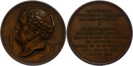 2333 Frankreich, Bronzemedaille (Dm. Ca. 52,10mm, Ca. 54,05g), 1828, Von F. Domard. Av: Kopf Nach Links. Rev: 11 Zeilen  - Autres & Non Classés