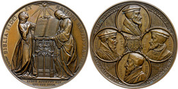 2338 Schweiz, Bronzemedaille (Dm. Ca. 67,70mm, Ca. 115,29g), 1835, Von Bovy, 300 Jahre Reformation In Genf. Av: Vier Med - Autres & Non Classés