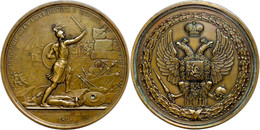 2342 Russland/Türkei, Bronzemedaille (65 Mm, 117,9 G), 1839, Von Alexey Klepikov Nach Graf Feodor Tolstoy, Auf Die Erstü - Autres & Non Classés