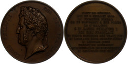 2345 Frankreich, Louis Philippe I., Bronzemedaille (Durchmesser Ca. 52mm, 61,90g),1841, Von Barre, Bronzemedaille Von Ba - Autres & Non Classés