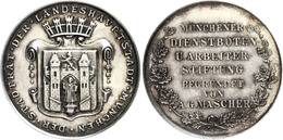 2467 Bayrn, Silbermedaille (30 Mm, 18,5 G), O.J., München Auf Die Dienstboten Und Arbeiterstiftung Gegründet Von A.G. Ma - Autres & Non Classés