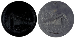 2470 Einseitige Eisen-Guss-Medaille (161 Mm, 802 G), O.J., Signiert Von H. Müseler, Sayner Hütte, Av: Gebäudeansicht, Mi - Autres & Non Classés