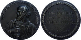 2471 Eisen-Guss-Medaille (62 Mm, 77,1 G), O.J., Auf Den Verdienstreichen Redner Von Quarto Gabriele D'Annunzio, Randschr - Other & Unclassified