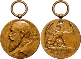 2477 Baden, Friedrich I., Gehenkelte Bronzemedaille (18,28g, Durchmesser Ca. 33,5mm), 1902, Von R. Meyer, Zum Regierungs - Other & Unclassified