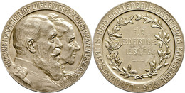 2482 Baden, Vergoldete Silbermedaille (62,91g, Durchmesser 51mm), 1906, Von R. Mayer, Zur Landwirtschafts- Und Gartenaus - Other & Unclassified