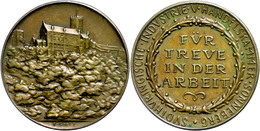 2491 Bronzemedaille (Dm. Ca. 30,20mm, Ca. 13,90mm), O.J., Von K. Goetz, Für Treue In Der Arbeit, Südthüringische Industr - Autres & Non Classés