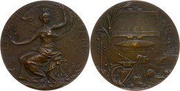 2527 Frankreich, Bronzemedaille (Dm. Ca. 53mm, Ca. 68,80g), 1900, Von G. Lemaire. Av: Sitzende Stadtgöttin Mit Zweig Und - Autres & Non Classés