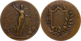 2541 Frankreich, Bronzemedaille (Dm. Ca. 50mm, Ca. 67,06g), O.J., Von H. Dubois. Av: Schwebende, Geflügelte Weibliche Ge - Autres & Non Classés