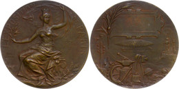 2542 Frankreich, Bronzemedaille (Dm. Ca. 54mm, Ca. 65,02g), 1900, Von G. Lemaire, Auf Die Jahrhundertwende Und Die Welta - Autres & Non Classés