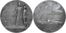 2557 Frankreich, Versilberte Bronzemedaille (Dm. Ca., 45,90mm, Ca. 43,83g), O.J., Unsigniert. Av: Stehende Weibliche Ges - Autres & Non Classés