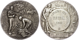 2570 Frankreich, Silbermedaille (Dm. Ca. 50mm, 61,55g) 1904, Von A. Rivet. Av: Bauer Und Bäuerin Bei Der Arbeit. Rev: Me - Autres & Non Classés