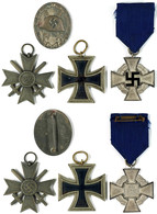 2786 Lot Mit Eisernes Kreuz 2. Klasse Ausgabe 1939 OEK 3824/4, Treudienst-Ehrenzeichen 2. Stufe Für 25 Jahre Am Band OEK - Other & Unclassified