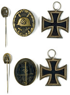 2787 Eisernes Kreuz 2. Klasse Mit Herstellermarke 27 Im Bandring, Anton Schenkl's Nachfolger Wien, Verwundetenabzeichen, - Other & Unclassified