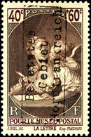 3011 40 C. + 60 C. Wohltätigkeitsausgabe "Pariser Postmuseum" Mit Aufdruck In Type II, Tadellos Postfrisch, Rückseitig T - Autres & Non Classés