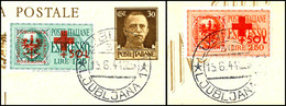 3063 Rotes Kreuz - Zuschlagsmarken, Je A. Postkartenabschnitt, Tadellos, Fotoattest Brunel "echt Und Einwandfrei" (2017) - Other & Unclassified
