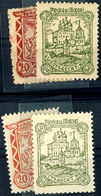 3118 20 K. Und 60 K. Stadtwappen, X- Und Y-Papier, Tadellos Postfrisch, Gepr. Zirath BPP, Mi. 100.-, Katalog: 10/11x,y * - Other & Unclassified