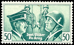 3224 50 C. Hitler/Mussolini "Zwei Völker Ein Krieg", Tadellos Postfrisch, Sehr Seltene Marke Und Erst Seit Der 46. Aufla - Autres & Non Classés