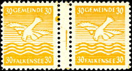 3269 5 - 30 Pfg Wappen, Waagerechte Paare Mit Zwischensteg, 6 Werte Komplett, Tadellos Postfrisch, Bis Auf 5 Pfg (diese  - Falkensee