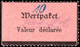 3315 10 Pfg. Schwarz Auf Rosa, Links Ungezähnt (Bogenrand), Postfrisch, Tadellos, Signiert Richter, Katalog: V1 ** - Grossraeschen