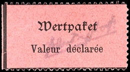 3318 10 Pfg. Schwarz Auf Rosa Mit Abart "Wertangabe Fehlend", Links Ungezähnt (Bogenrand), Ungebraucht, Tadellos, Signie - Grossraeschen