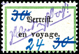 3354 24 Auf 30 Pfg. Postzettel "Verreist - En Voyage", Postfrisch, Tadellos, Geprüft Sturm (St), Katalog: V18 ** - Grossraeschen