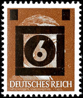 3496 6 Auf 3 Pfg. Hitler, Aufdruck In Schwarz, Postfrisch, Tadellos, Signiert Sturm, Katalog: I ** - Naumburg (Saale)