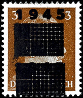 3513 3 Pfg. Hitler Mit Doppeltem Aufdruck In Type "a", Postfrisch, Tadellos, Signiert Richter Und Händler-Signatur Sturm - Autres & Non Classés