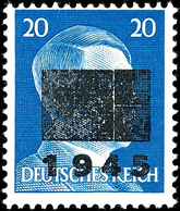 3544 20 Pfg Hitler Mit Aufdruck In Type IIb, Tadellos Postfrisch, Gepr. Sturm Und Zierer BPP, Mi. 250.-, Katalog: 11IIb  - Other & Unclassified