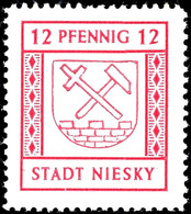 3549 6 Pfg. Und 12 Pfg. Freimarken Auf Weißem, Gestrichenem Papier, Postfrisch, Tadellos, Signiert Dr. Dub Und Händler-S - Niesky