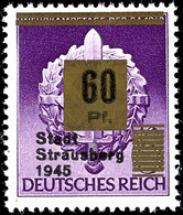 3603 60 Auf 6 Pfg. Mit Doppeltem Goldaufdruck, Postfrisch, Tadellos Mit Händler-Signatur Sturm (St) Mit Original-Verkauf - Autres & Non Classés