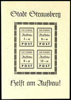 3616 Blockausgabe Wiederaufbau Schwarz Mit Plattenfehler I, Tadellos Postfrisch, Unsigniert, Mi. 400.-, Katalog: Bl.2I * - Other & Unclassified