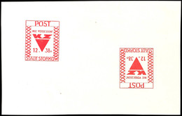 3626 Blockausgabe "Opfer Des Faschismus", Geschnitten, Waagerechtes Kehrdruckpaar, Format 150 X 96/97 Mm (Höhe Gering Un - Storkow
