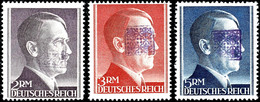 3637 2 M. - 5 M. Hitler, Zähnung B Mit Handstempel, Postfrisch, Tadellos, Meist Mehrfach Signiert, U.a. Dr. Jacob, Selte - Wurzen