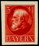 3675 3 M. Rot, Ungezähnt, Tadellos Postfrisch, Gepr. Schmitt BPP, Mi. 150,-, Katalog: 106IU ** - Other & Unclassified