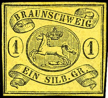 3710 1 Sgr. Ungebraucht Mit Restgummi, Fotokurzbefund Gertraud Lange BPP: "einwandfrei", Mi. 300.-/550.-, Katalog: 11A ( - Autres & Non Classés