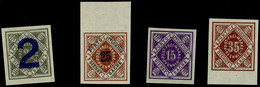 3884 2 Auf 2 1/2 Pf. Bis 35 Pf. Ergänzungswerte Ungezähnt, Tadellos Postfrisch, Mi. 240,-, Katalog: 130/33PU ** - Other & Unclassified