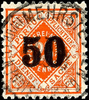 3894 50 Auf 25 Pfg Rotorange, Ideal Zentrisch Gestempeltes Kabinettstück, Gepr. Infla / Klinghammer BPP, Mi. 1.100,-, Ka - Autres & Non Classés