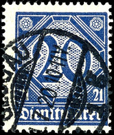 4416 20 Pfg. Preußischblau Gestempel "GLOGAU", Tadellos, Fotoattest Bechtold BPP, Mi. 950.-, Katalog: 19b O - Autres & Non Classés