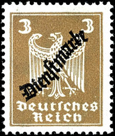 4450 3 Pfg. Lebhaftbraunocker, Postfrisch, Signiert Dr. Oechsner BPP, Mi. 150.-, Katalog: 105b ** - Autres & Non Classés