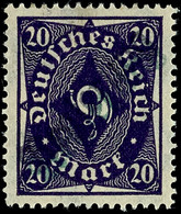 4518 20 M. Posthorn Mit Violettschwarzem Und Zusätzlich Grünem Aufdruck In Type II, Sehr Selten, Tadellos Ungebraucht, K - Autres & Non Classés