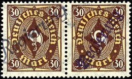 4526 30 M. Im Waager. Paar Mit Aufdrucktype III Und II, Selten, Tadellos Ungebraucht, Kurzbefund Weinbuch BPP, Katalog:  - Autres & Non Classés