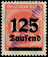 4558 125 Tsd. A. 1000 M., Tadellos Ungebraucht, Gepr. Weinbuch BPP, Katalog: 18I * - Autres & Non Classés