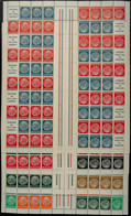 4583 Hindenburg 1937/39, 4 Markenheftchenbogen Kpl., Postfrisch, Mi. 2.200.-, Katalog: MHB42/45.2 ** - Autres & Non Classés