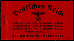 4598 1940, Hindenburg Markenheftchen Mi. 39.1, Deckel Gefaltet, Postfrisch, Katalog: 39.1 ** - Postzegelboekjes