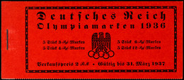 4601 2 RM Markenheftchen Olympische Spiele, Postfrisch, Pracht, Katalog: MH42.1 ** - Postzegelboekjes