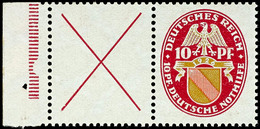 4614 1926, X+10 Pf. Nothilfe Im Waager. Zusammendruck, Tadellos Postfrisch, Mi. 250,-, Katalog: W24.1 ** - Autres & Non Classés